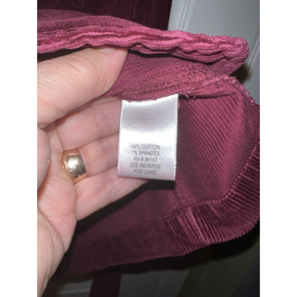 SO REAL SO RIGHT Jacket Womens Sz Large Red Corduroy Button Y2K Academia Vintage - Picture 6 of 8